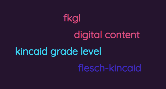 The Flesch-Kincaid Grade Level for Digital Content